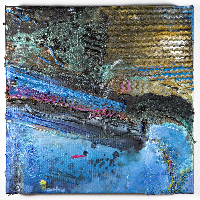 work 133 L :: 30 x 30 cm. acrylic, mix media and Ciba® XYMARA™ Effect Pigments on canvas