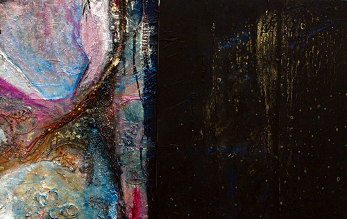 work 133 :: diptych 70 x 110 cm. acrylic, mix media on canvas